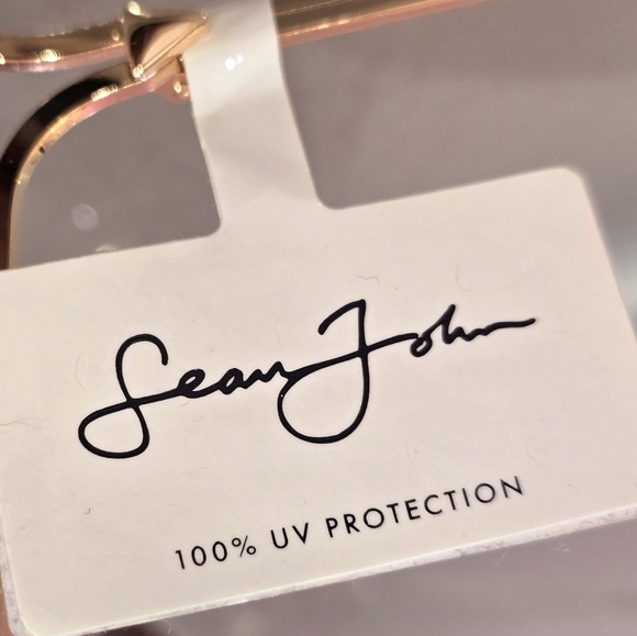 NEW! Sean John Women's J5512 Metal Chain Square Sunglasses with 100% Uv Protect - Picture 8 of 8